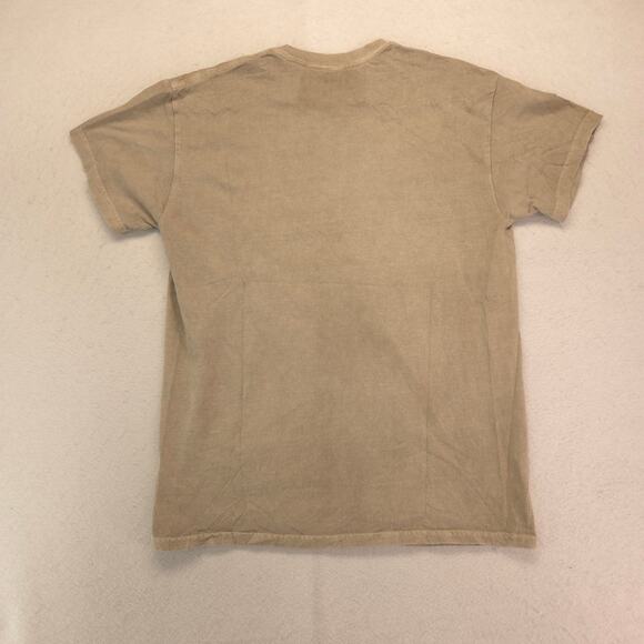 PacSun Daytona Crew Neck Short Sleeve Striped T Shirt Mens Size Small S Tan - Picture 9 of 9